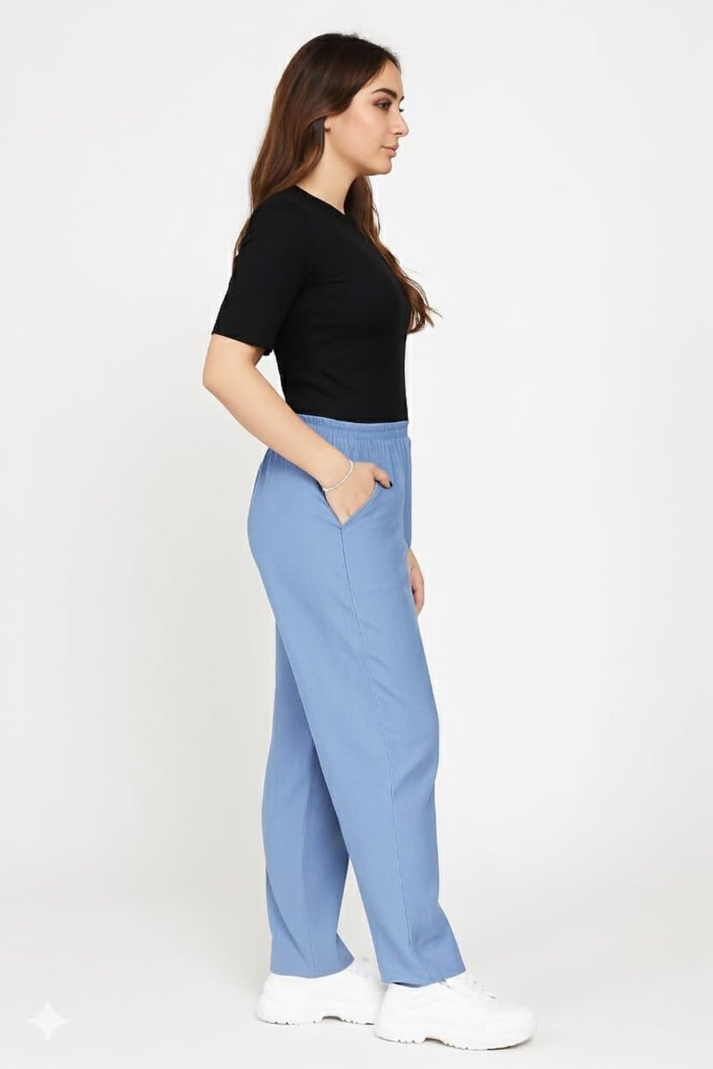 VIG TRENDS Women's 2-Piece Co-ord Set, Crop Top with Graphic Print and Wide Leg Pant Set, Casual Athleisure Outfit - Image 2